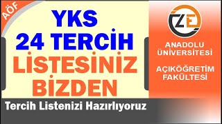 AÖF YKS Tercih Listenizi Hazırlıyoruz  Başarı Sıranızı ve Puanınızı Gönderin  Açıköğretim Kazan [upl. by Deaner10]