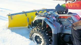 ATV 550cc4x4 driving on snow in Norway [upl. by Egidius]