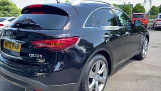 Infiniti QX70 30d V6 S Premium Auto 4WD 5dr 2016 16 65319 miles Diesel Automatic Black [upl. by Cirtap]