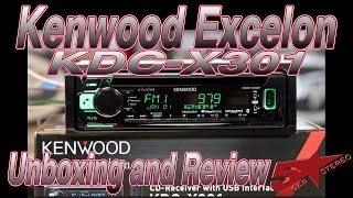 Kenwood Excelon KDC X301 unboxing and review [upl. by Meg]