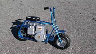 Vintage Lil Indian 700 Mini Bike Briggs and Stratton 5hp By JohnC 12142021 [upl. by Sug966]