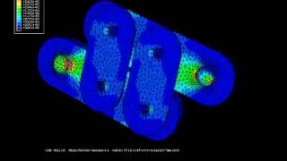 FEM Simulation of 2250 kN friction damper [upl. by Mylor960]