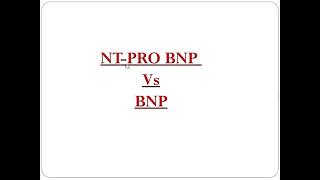 NTPRO BNP Vs BNP  DrAkif Baig [upl. by Karmen]