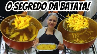 COMO FAZER BATATA FRITA E BATATA PALHA CROCANTE SEQUINHA E CASEIRA [upl. by Loftis9]