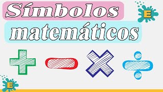 ¿Cuántos de estos conoces  SÍMBOLOS MATEMÁTICOS [upl. by Nylra]