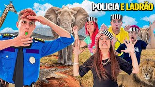 JOGAMOS POLÍCIA E LADRÃO NO ZOOLÓGICO deu ruim [upl. by Pinkerton]