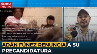 Adán Fúnez renuncia a su precandidatura para la reelección como alcalde de Tocoa [upl. by Isbel]