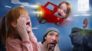 NiKO LEARNS HOW TO DRiVE Family Minecraft Survival World Dads surprise birthday for Baby Adley [upl. by Bourne]