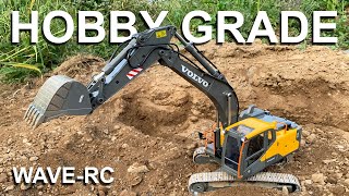 BEST hobby grade electric RC excavator  Double E Hobby Volvo EC160E E010003 [upl. by Adamsen]