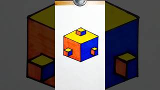 Easy and unique 3d illusion Drawing 😍  voice by Mrroshan3dart shorts illusion viral [upl. by Lovering869]