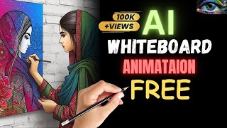 make money online 2024 with whiteboard animation free Using AI Canva [upl. by Ddot]