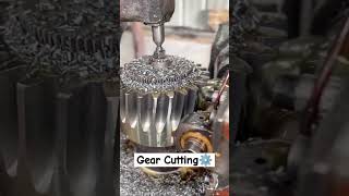 How to Gear Cutting⚙️👆 gear manufacturing foryou [upl. by Beatrix]