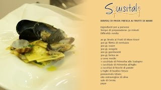 Ravioli di pasta fresca ai frutti di mare  Le ricette di Squisitaly [upl. by Madelle979]