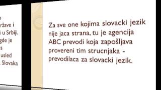 ABC prevodi  prevodilac i sudski tumač za slovački jezik [upl. by Lincoln]