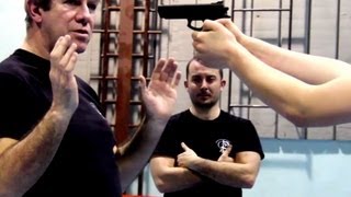 KRAV MAGA TRAINING • Fastest gun disarm Part 2 [upl. by Olympium]