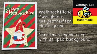 Weihnachtliche ZwergenkarteChristmas gnome card [upl. by Aurilia]