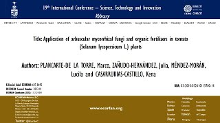 Application of arbuscular mycorrhizal fungi and organic fertilizers in tomato [upl. by Dill]