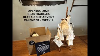 Opening 2024 Geartradeca Ultralight Advent Calendar  Week 1 [upl. by Four]