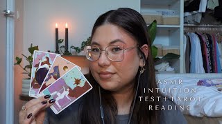 ASMR 🧚🏼 intuition test  quick tarot reading [upl. by Birdt]