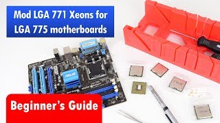 Modding cheap LGA 771 Xeon Processors for Socket 775 Motherboard [upl. by Nedroj436]