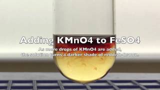 Oxidation of IronII to IronIII Using Potassium ManganateVII [upl. by Aihsekram]