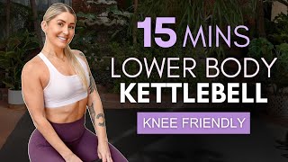 15 Min Lower Body Kettlebell STRENGTH NO SQUATSNO LUNGES  NO REPEATS  Beginner Friendly [upl. by Arik]