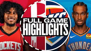 ROCKETS at THUNDER  NBA PRESEASON FULL GAME HIGHLIGHTS  October 9 2024 [upl. by Artina]