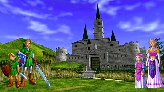 Inside Hyrule Castle in Ocarina of Time [upl. by Anatak]