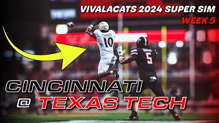 WEEK 5  CINCINNATI  TEXAS TECH BEARCATS CFB25 SUPERSIM [upl. by Aivatahs723]