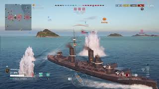 World Of Warships LEGEND In The End Its 4 Against 1 [upl. by Ynnot452]