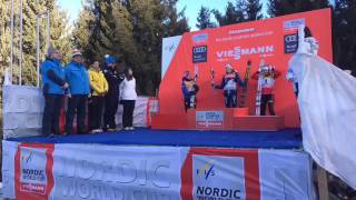 Tour de Ski 2017  Ladies Prize Giving Ceremony [upl. by Bridgid]