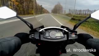 Zipp Quantum r 125  na motocyklu przez Wałbrzych  Szczawienko Podzamcze [upl. by Araas75]