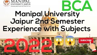 Manipal University Jaipur BCA Second Semester Syllabus  Assignment 😱  2022 manipaluniversity [upl. by Narton]