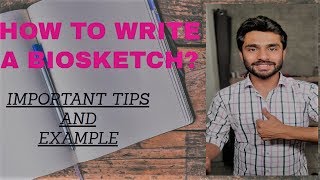 HOW TO WRITE A BIOSKETCH WITH SOLVED EXAMPLE  Easy Learning With Himaal [upl. by Aikemet901]