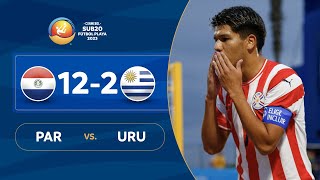 PARAGUAY vs URUGUAY 122  RESUMEN  CONMEBOL SUB20 FÚTBOL PLAYA 2023 [upl. by Joannes]