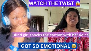 Blind girl made the whole stationCRY wit her voice  First Time Reacting [upl. by Scotney]