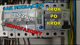 LICZNIK JEDNOFAZOWY Jak podłączyć licznik jednofazowy krok po kroku [upl. by Suravart]