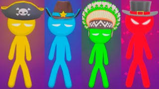 Stickman Party  All Minigames [upl. by Boyden]