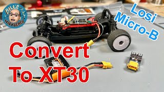 Losi Micro B chaning battery connector to XT30 [upl. by Aklog912]