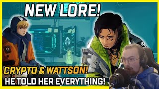 NEW CRYPTO amp WATTSON LORE VIDEO He Tells Wattson Everything  Apex Legends [upl. by Bergeman]