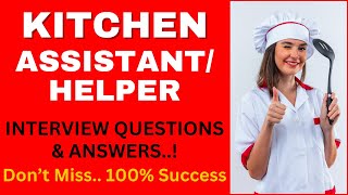 Catering Assistant Interview Questions and Answers  Pass Guaranteed [upl. by Seften369]