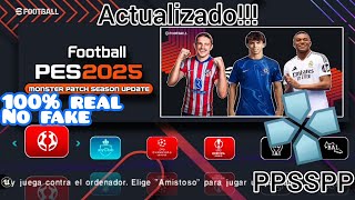 Como descargar el nuevo PES Efootball 2025 para ppsspp100REAL NO FAKE LassoStar9K [upl. by Ahsinna645]