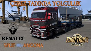 Renault T ile Çerez Tadında Yolculuk Split  Ancona  ETS2 ets2 eurotrucksimulator2 [upl. by Notselrahc]