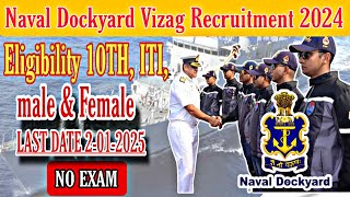 Naval Dockyard Vizag Recruitment 2024 🫡  Apprentice Posts 🤝  Apply Now 📍 [upl. by Oicor]