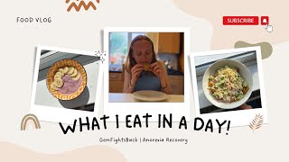 What I eat in a day  Anorexia Recovery [upl. by Nosna]