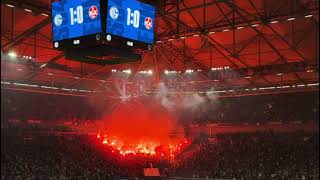 FC Schalke 04 vs 1 FC Kaiserslautern  Pyroaktion der FCKFans [upl. by Gardal]