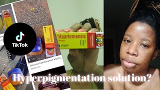 TIKTOK Haarlemensis and Vaseline hack for hyperpigmentationacne scars SA YOUTUBER Tshivhuya [upl. by Isabelle]