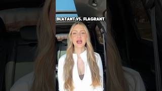 Blatant vs flagrant—do not confuse these learnenglish vocabulary [upl. by Prudie13]