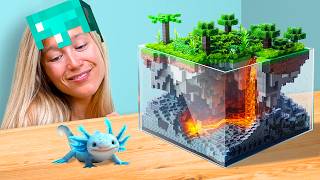 I Built a 10000 Minecraft Ecosystem for my Axolotl [upl. by Burtie]