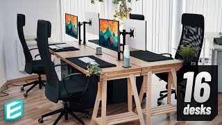 IKEA Desk Setup 2023  16 DESKS Makeover [upl. by Brine525]